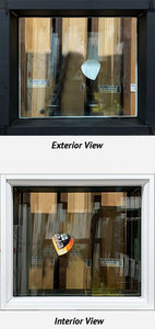 Fixed Window 20 1/4" Wide x 17 5/8" Tall-Black Exterior