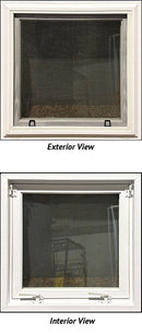 Pull-Up Style Basement Window 25" Wide x 25" Tall-1