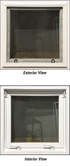 Pull-Up Style Basement Window 25" Wide x 25" Tall