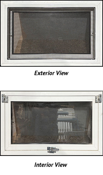 Pull-Up Style Basement Window 28" Wide x 18" Tall