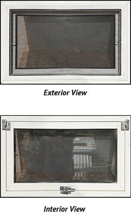 Pull-Up Style Basement Window 28" Wide x 18" Tall