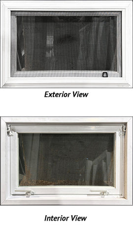 Pull-Up Style Basement Window 30" Wide x 20" Tall