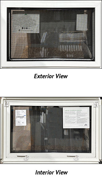 Pull-Up Style Basement Window 36 3/4" Wide x 24 1/4" Tall