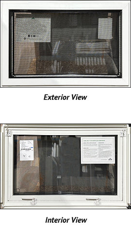 Pull-Up Style Basement Window 36 3/4" Wide x 24 1/4" Tall