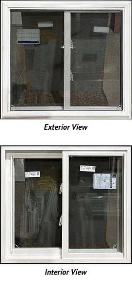 Side Sliding Window 34" Wide x 31" Tall Double Lift Out Sash
