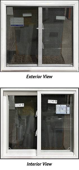 Side Sliding Window 34" Wide x 31" Tall Double Lift Out Sash