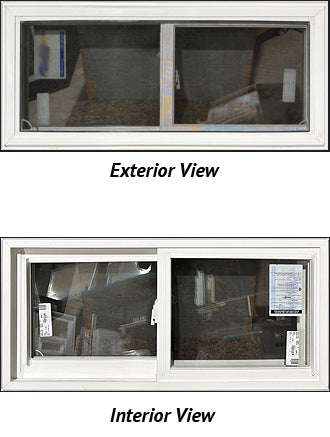 Side Sliding Window 39 1/2" Wide x 18" Tall Double Lift Out Sash