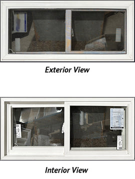 Side Sliding Window 39 1/2" Wide x 18" Tall Double Lift Out Sash