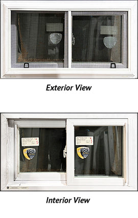 Side Sliding Basement Window 30 3/4" Wide x 18" Tall Triple Glass
