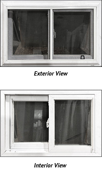 Side Sliding Basement Window 30" Wide x 20" Tall