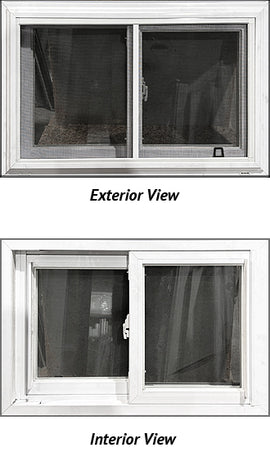 Side Sliding Basement Window 30" Wide x 20" Tall