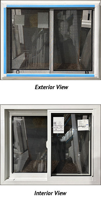 Side Sliding Window 36 1/4" Wide x 29 1/2" Tall