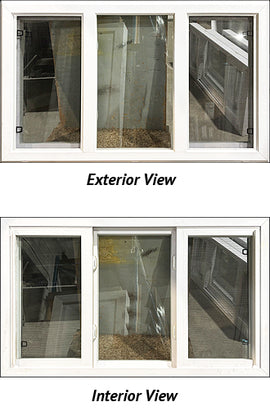 End Venting Sliding Window 50" Wide x 30" Tall