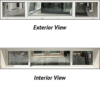 Double Ended Basement Side Slider 96" Wide x 19" Tall