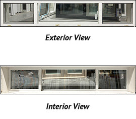 Double Ended Basement Side Slider 96" Wide x 19" Tall