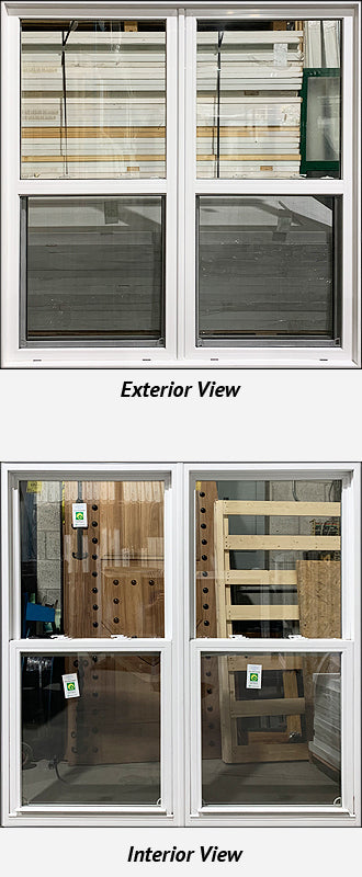 Double Unit Single Hung Window Double Unit 57 1/4