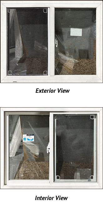 Side Sliding Basement Window 27 1/2" Wide x 21 1/2" Tall