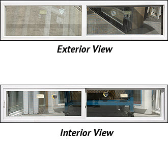 Basement Side Slider 92 1/8" Wide x 20 3/4" Tall