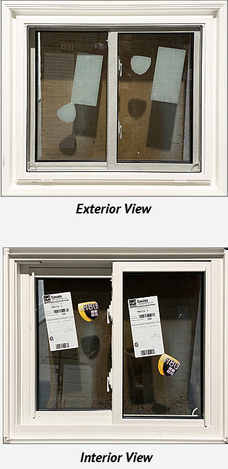 Side Sliding Window 29 5/8" Wide x 25 5/8" Tall.