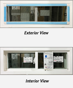 Side Sliding Basement Window 30" wide x 11 1/2" tall
