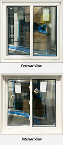 Side Sliding Window 37 1/2" wide x 37 1/4" tall-Triple Glazed