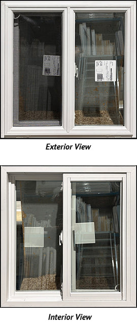 Side Sliding Window 26 3/8" Wide x 27 7/8" Tall
