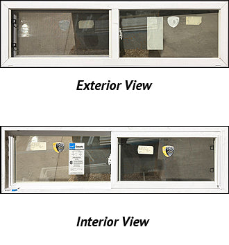 Side Slider Single Tilt 57 1/4" Wide x 16 1/2" Tall