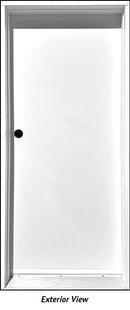 Steel Insulated 28" Door Flush, Custom Frame Height 68" Right Hinge-1