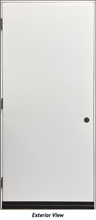 Steel Entry Door, Flush, 36" Right Hinge-Iron Ore Finish - 0