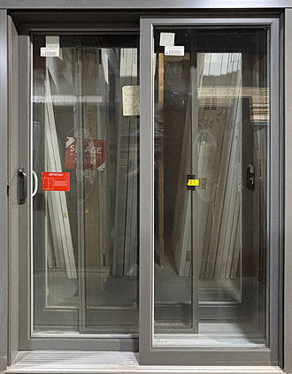IN STOCK Custom 5 ft. 59 1/2" x 79 1/2" Sliding Patio Door-Slate Exterior