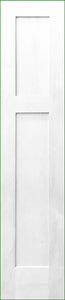 Shaker Door Primed 2-Panel Craftsman 18" x 96"