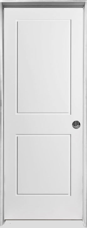 Shaker Door 2-Panel High Definition 30" x 80" With Frame Left Hinge