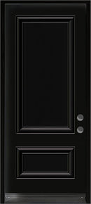 2-Panel Steel Insulated Entry Doors, 80" Tall-White Or Black-3