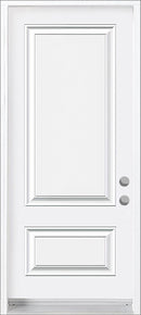 2-Panel Steel Insulated Entry Doors, 80" Tall-White Or Black-1