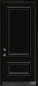 2-Panel Steel Insulated Entry Doors, 80" Tall-White Or Black-4