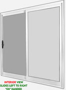Patio Sliding Doors-2 Panel 96" Tall-All White.-2