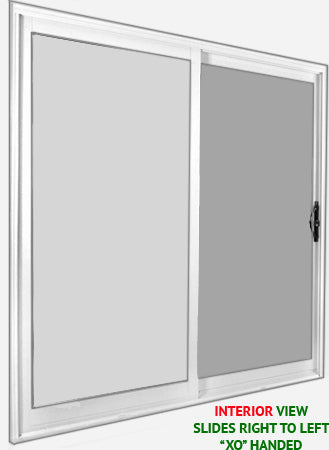 Patio Sliding Doors-2 Panel 96" Tall-All White.