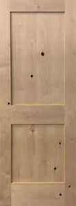 SHAKER DOOR 2 PANEL 31 7/8" x 80" KNOTTY ALDER