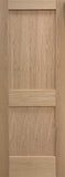 Shaker Doors 2-Panel Stain Grade Red Oak 80" Tall