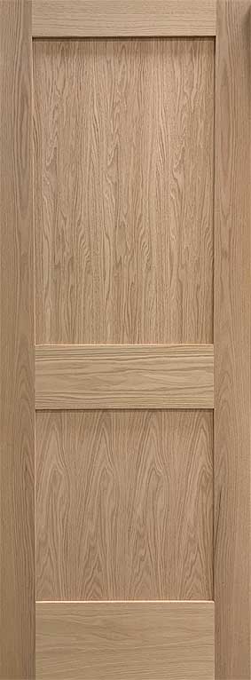 Shaker Door 2-Panel Stain Grade Red Oak-36 x 80 Minor Defects