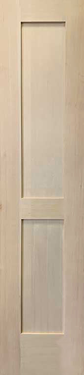 Shaker Doors 2-Panel Design Stain Grade Hemlock 80" TALL