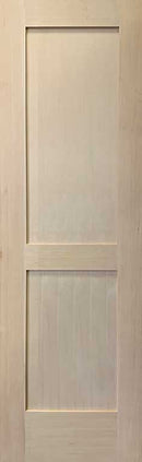 Shaker Doors 2-Panel Design Stain Grade Hemlock 80" TALL-1