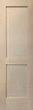 Shaker Doors 2-Panel Design Stain Grade Hemlock 80" TALL