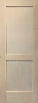 Shaker Doors 2-Panel Design Stain Grade Hemlock 80" TALL-2
