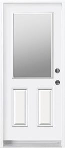 Steel Insulated Entry Doors-Half Size (22" x 36") Glass Clear or Frosted-3