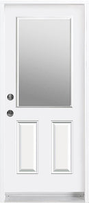 Steel Insulated Entry Doors-Half Size (22" x 36") Glass Clear or Frosted-4