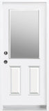 Steel Insulated Entry Doors-Half Size (22" x 36") Glass Clear or Frosted