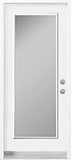 1-Lite Acid Etched Glass Entry Doors-Prefinished White