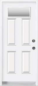 Steel Insulated Entry Doors-Small Glass at Top-1