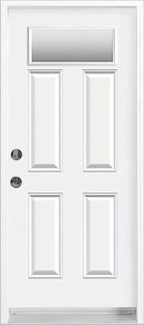 Steel Insulated Entry Doors-Small Glass at Top-2